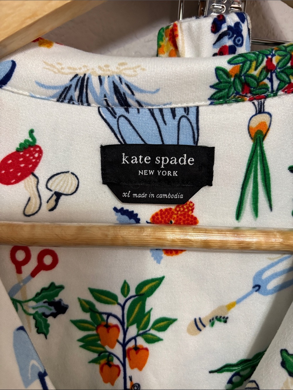 Kate Spade Gardening Short Sleeve Shorts Pajamas Set Size XL Sleepwear - Picture 4 of 14